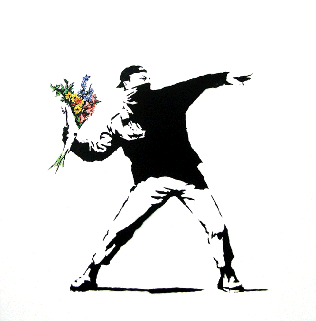 banksy flower chuker